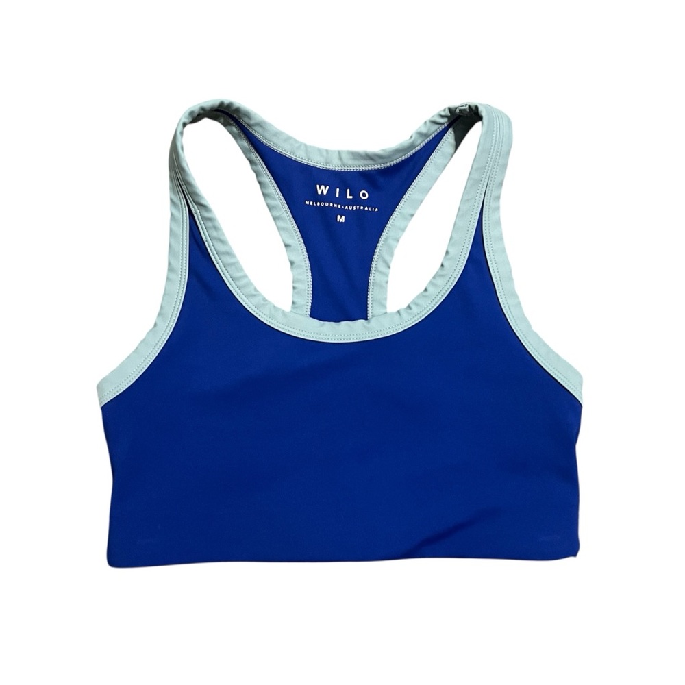 Wilo Blue and Light Blue Sports Bra size medium